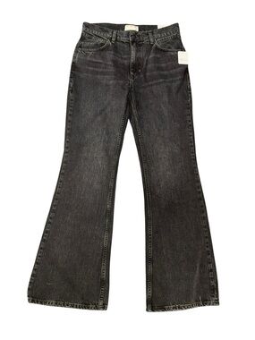 We The Free Washed Black Wide-Leg Flare Jeans, Size 29